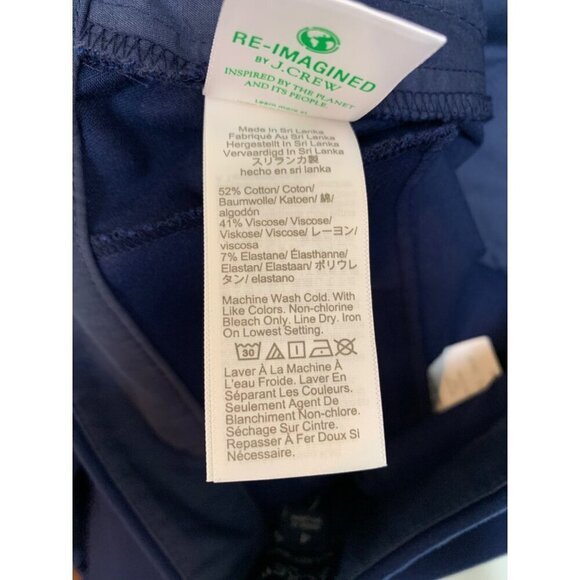 J.Crew Kelsey Pant Womens Size 4 Navy Blue Flare Leg Trousers - Picture 8 of 8